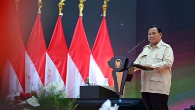 Presiden Prabowo menghadiri apel Kasatwil di Akpol Semarang