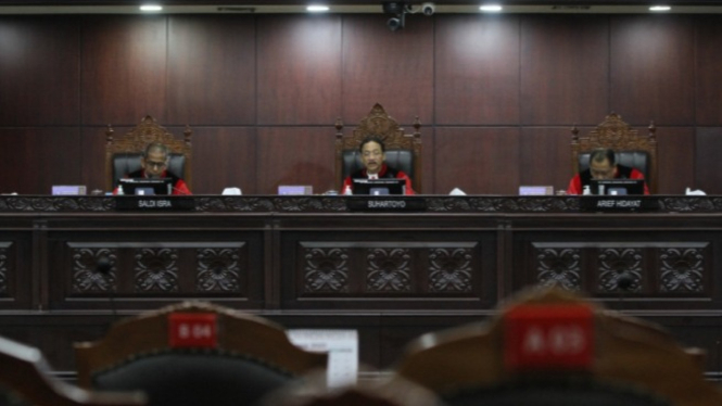 Ilustrasi sidang di Mahkamah Konstitusi (MK)