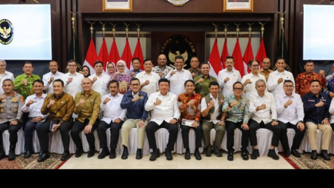 Foto bersama usai Peluncuran Desk PMII