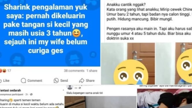 Tangkapan layar grup FB Fantasi Sedarah