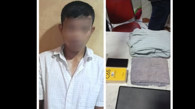 Pelaku pencurian di Semarang beserta barang bukti