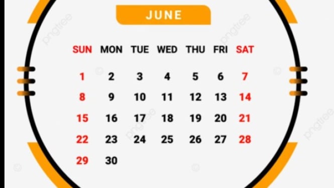 Kalender juni 2025