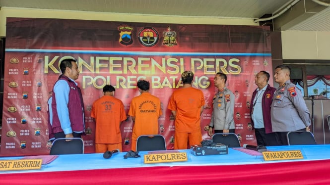 Polres Batang merilis kasus pembunuhan mayat dibuang di sumur