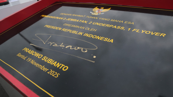 Jembatan Kabanaran yang diresmikan Presiden Prabowo.
