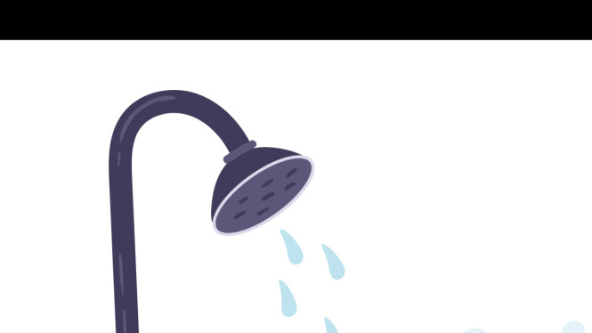 Ilustrasi Mandi, mandi.