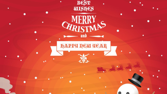 Ilustrasi natal, tahun baru, natal.