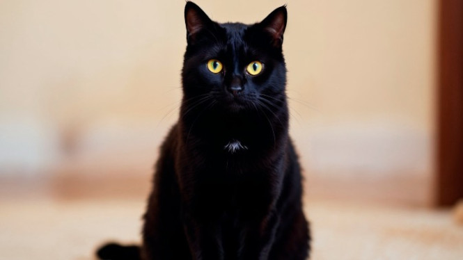 Ilustrasi kucing, kucing, kucing hitam.