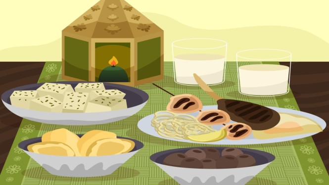 Ilustrasi takjil, buka puasa, iftar