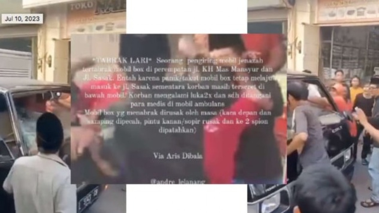 Viral! Mobil Box di Surabaya Diamuk Massa