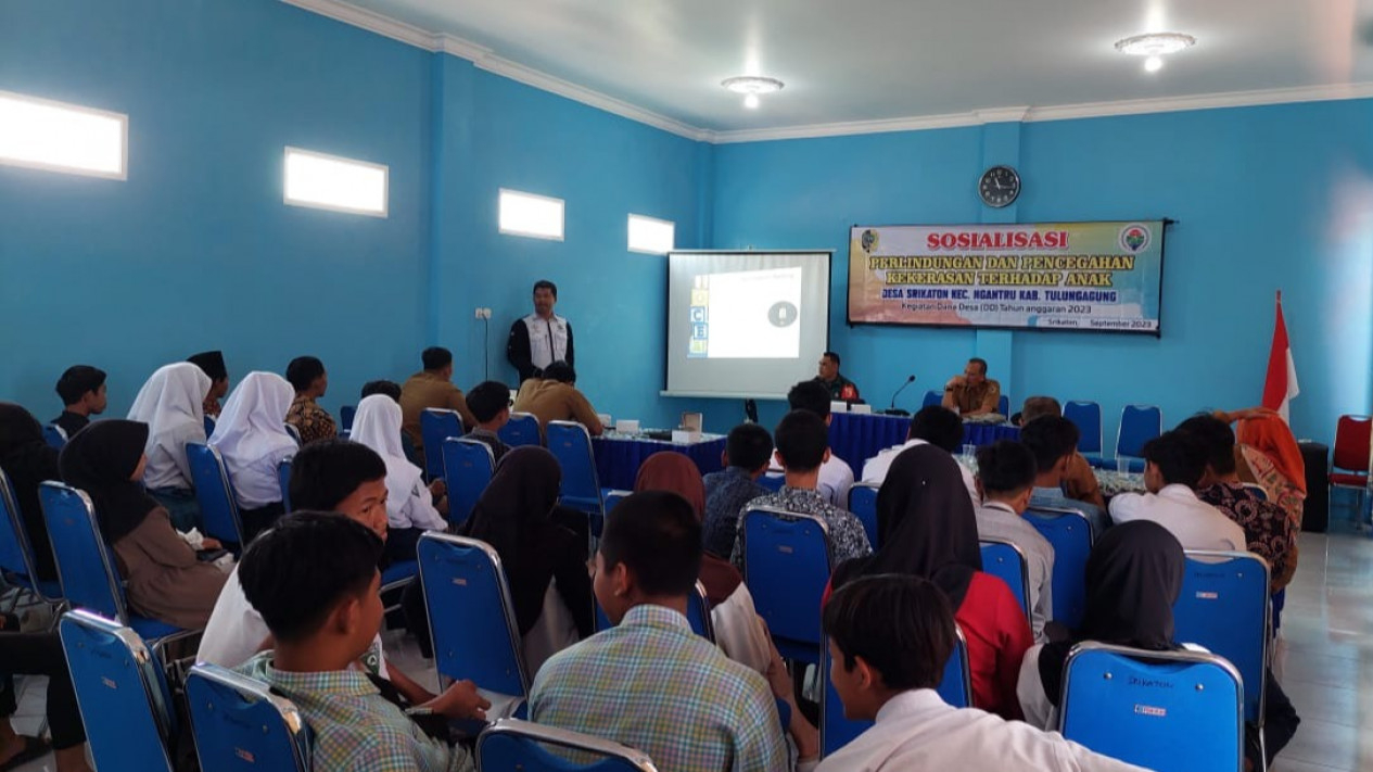 Suasana sosialisasi pencegahan kekerasan anak