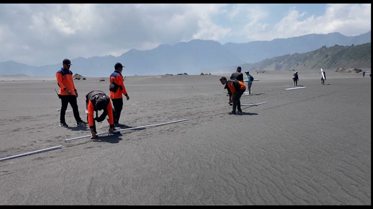 Perbaikan Pipanisasi Terdampak Karhutla Bromo