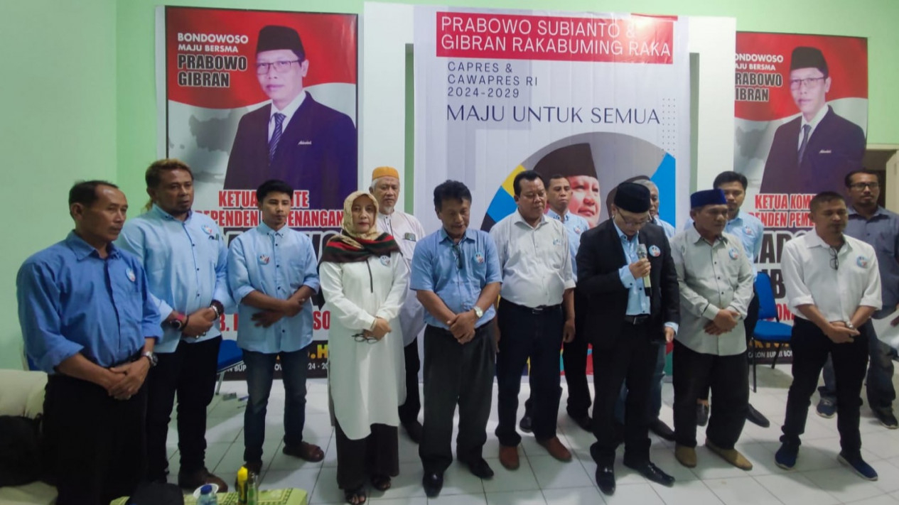 Fandi Utomo dan relawan KIP-Prabowo.