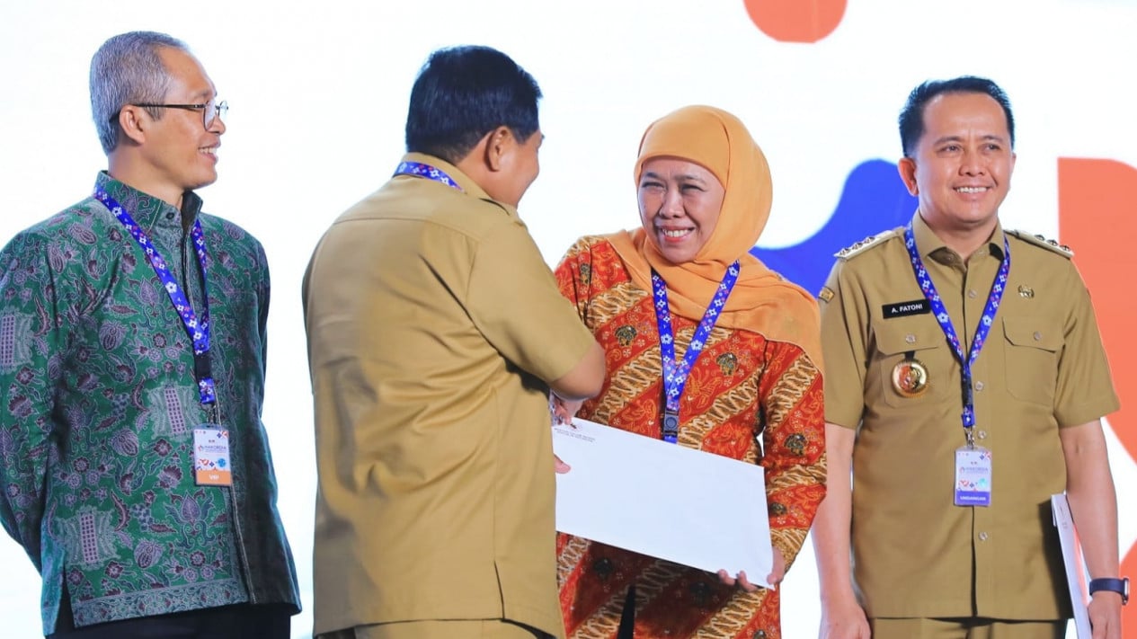 Gubernur Khofifah Hadiri Puncak Peringatan Hakordia Tahun 2023