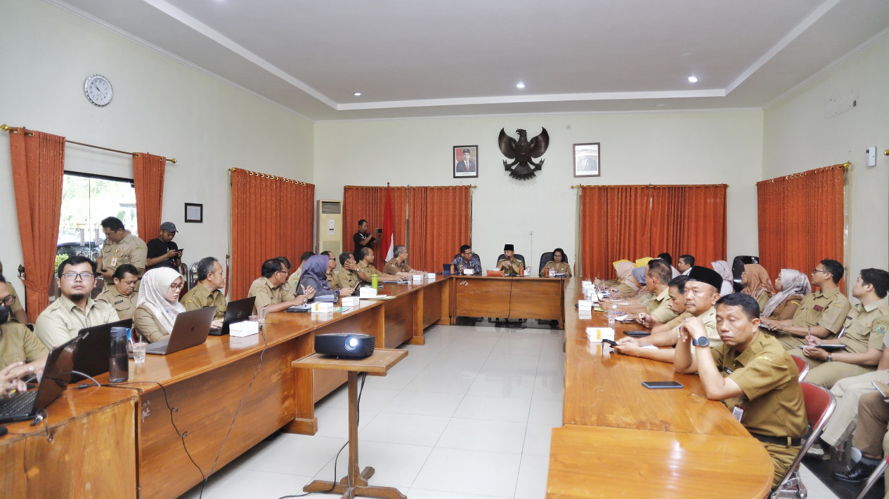 Suasana Rakor BPS dengan Pemkab Trenggalek