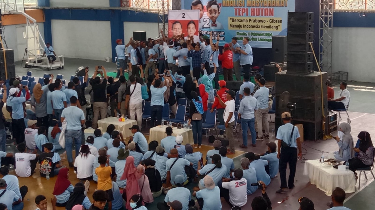 Koalisi Masyarakat Tepi Hutan deklarasi dukung Prabowo-Gibran