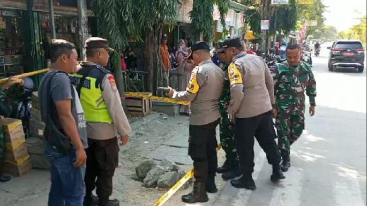 Polisi amankan benda mirip mortir di Bojonegoro.