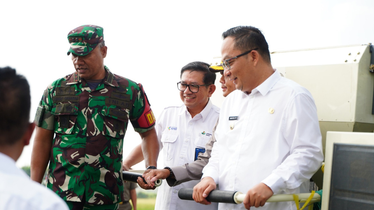 Wabup Gresik Saat Panen Raya