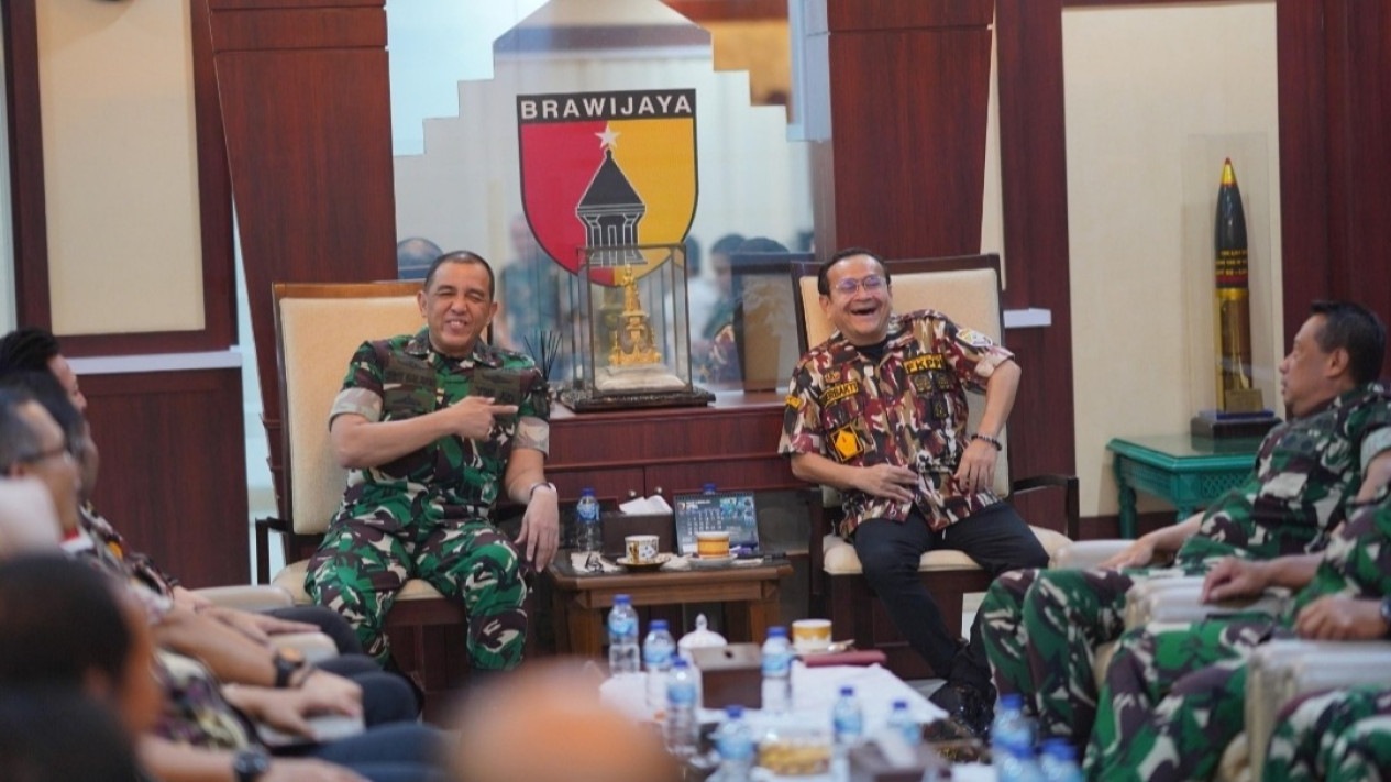 Pertemuan GM FKPPI Jatim dengan Pangdam V/Brawijaya.