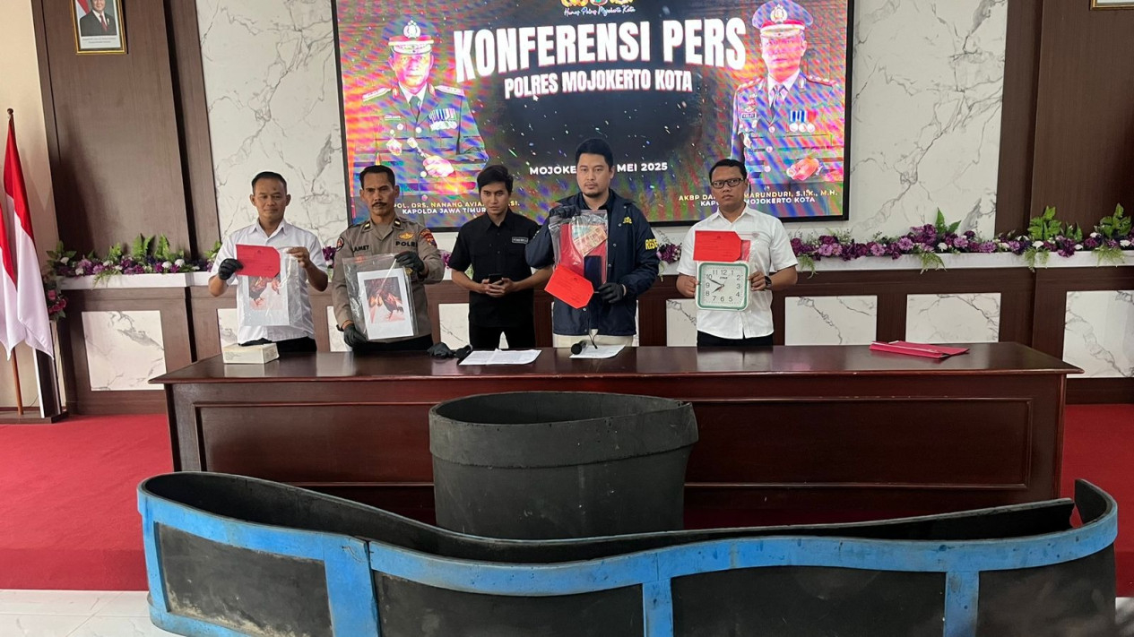 Konferensi Pers Polres Mojokerto Kota