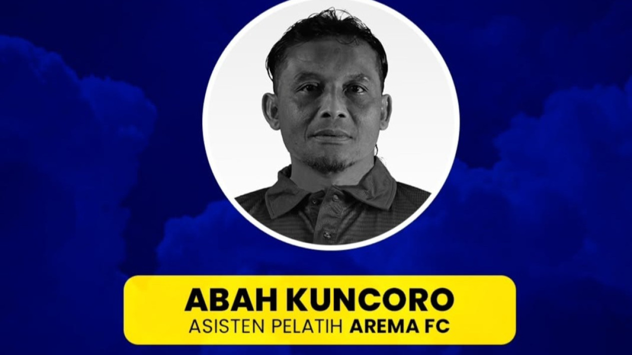 asisten pelatih Arema FC meninggal dunia