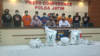 Komplotan Penggelapan 30 Ton Gula Diringkus Polda Jatim