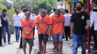 Belasan Pesilat Diamankan Diamankan Polisi Buntut Bentrokan di Kediri
