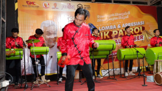 Relawan Ganjar Milenial Center Gelar Lomba Musik Patrol di Jember