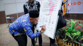 Deklarasi Damai Pemilu 2024, Bupati Gresik: Jaga Persatuan dan Kondusifitas