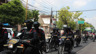 Polisi hingga Banser Patroli Skala Besar di Tuban, Jaga Kondisi Tetap Aman