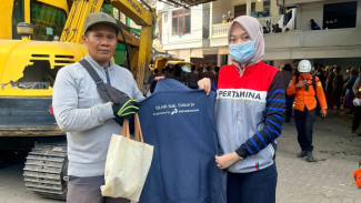Pertagas dan DLHK Sidoarjo Lakukan Tanggap Bencana di Pesantren Al Khoziny