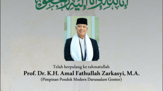 Kabar Duka, Pimpinan Pondok Gontor Kiai Amal Fathullah Zakasyi Wafat