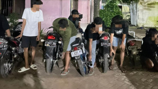 Bikin Resah Warga, Belasan Pengendara Motor Brong di Lamongan Diamankan Polisi