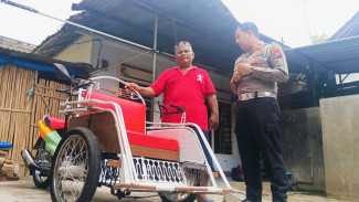 Korban Tabrak Lari Terima Bentor Baru dari Satlantas Polres Tulungagung