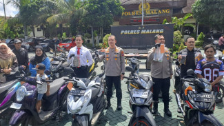 Polres Malang Ungkap 26 Kasus Curanmor Selama 10 Hari di Bulan Maret