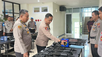 Polres Gresik Lakukan Penertiban Senjata Api Milik Anggota Polri