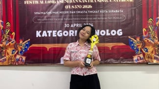Siswi SMATAG Surabaya Raih Juara 2 FLS3N Monolog, Angkat Isu Ketidakadilan dan Kerusakan Lingkungan