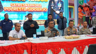 Gagalkan Penyelundupan Rp45 Miliar, Polresta Sidoarjo Bongkar Jaringan Narkotika Internasional di Bandara Juanda