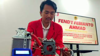 Berawal dari Motornya yang Overheat, Mahasiswa Untag Surabaya Ciptakan Alat Deteksi Overheat Motor Berbasis IoT