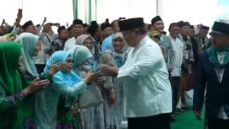 Presiden Prabowo Subianto Tiba di Muktamar NU ke-35 Jombang, Disambut Salawat