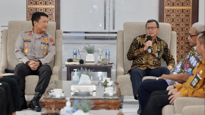 Kapolda Jatim Irjen Nico Afinta menyambut Kalanti Surabaya.