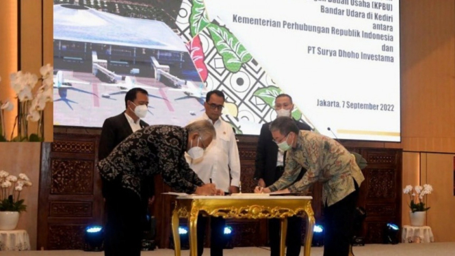 MoU pembangunan Bandara Kediri.