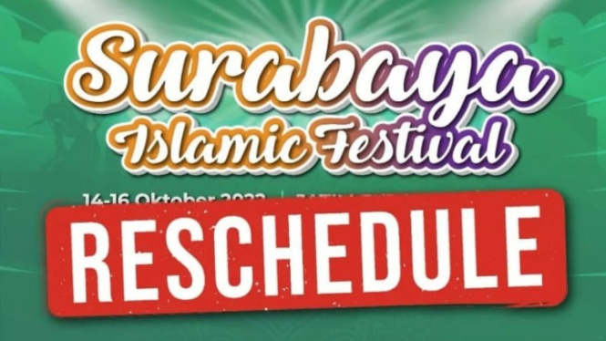 Hijrahfest tunda Surabaya Islamic Festival.