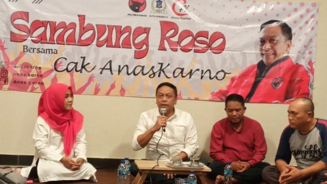 Anggota F PDIP Surabaya, Anas Karno sambang roso
