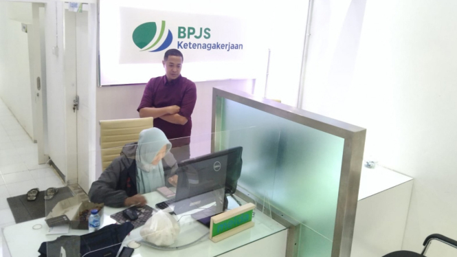 Suasana Kantor BPJS Ketenagakerjaan Kabupaten Trenggalek