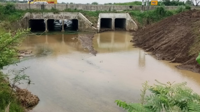 Kondisi drainase di tol Cipali