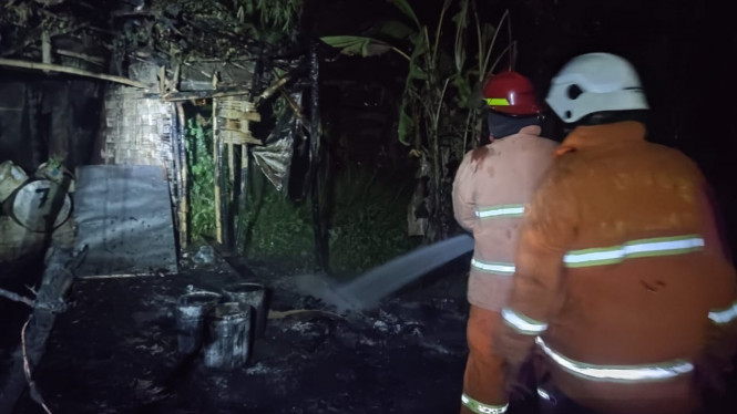 Lokasi kebakaran di Industri Penyulingan Tiner