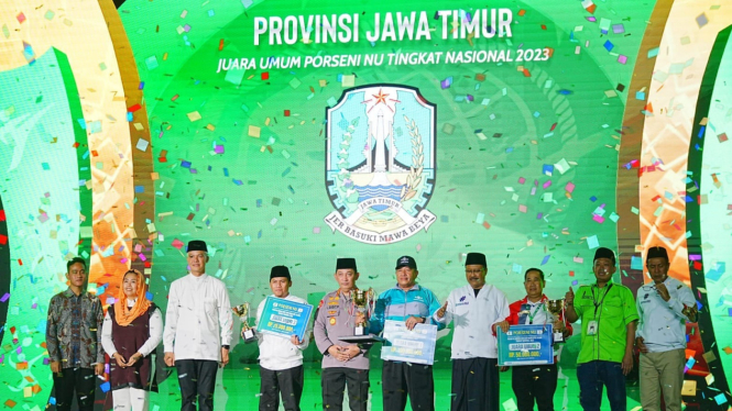Kontingen Jawa Timur Juara umum Porseni 2023