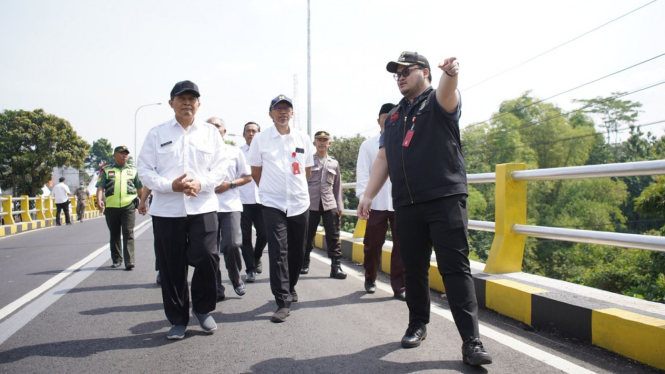 Jembatan Ngadi Mojo Kediri resmi dibuka