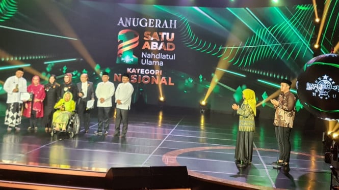 Momen Khofifah bacakan nominasi di Anugrah 1 Abad NU