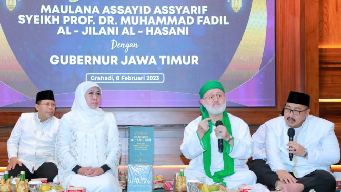 Maulana Sayyid Fadhil bersama Gubernur Khofifah